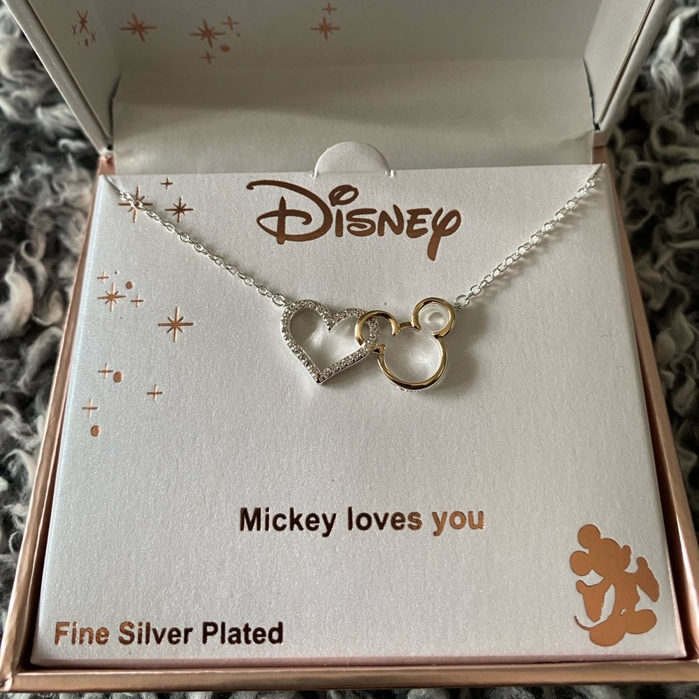 Mickey loves you Disney necklace